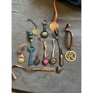 Dooney Fossil Guess Sak Hang tag  lot piece lot bag charm mixed leather metal